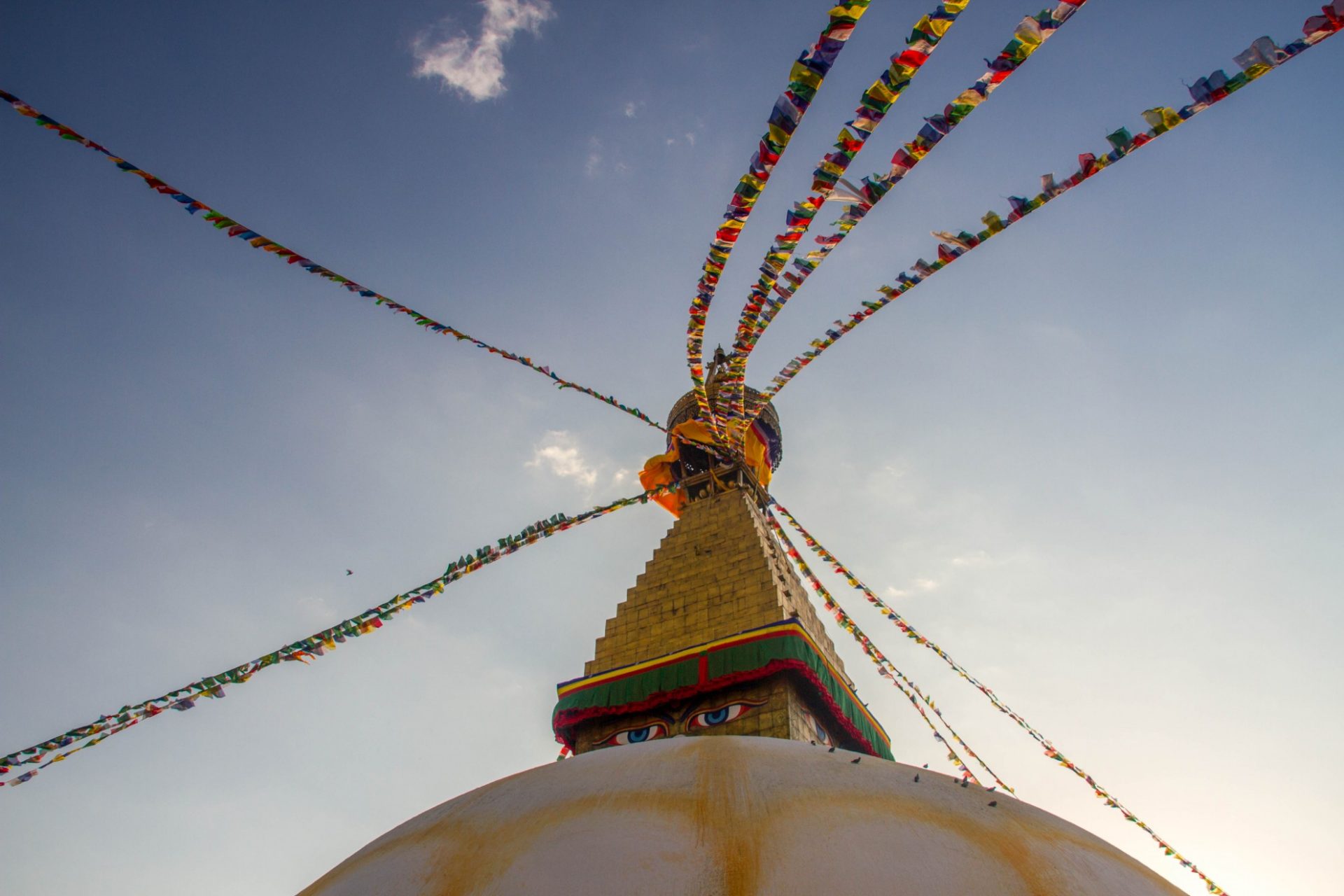 Stupa de Bodnath, soleil couchant